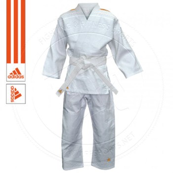 Adidas Judo Gi Evolution II WhiteOrange Stripes - 01